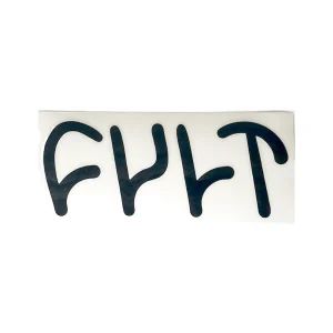 Sticker CULTNegro, blanco, rasta